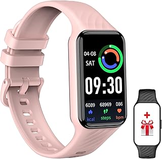 FeipuQu Smart Watch for Women,Fitness Watch with Heart Rate/Blood Oxygen Sleep Monitor,5ATM Waterproof Step Counter Watch ...