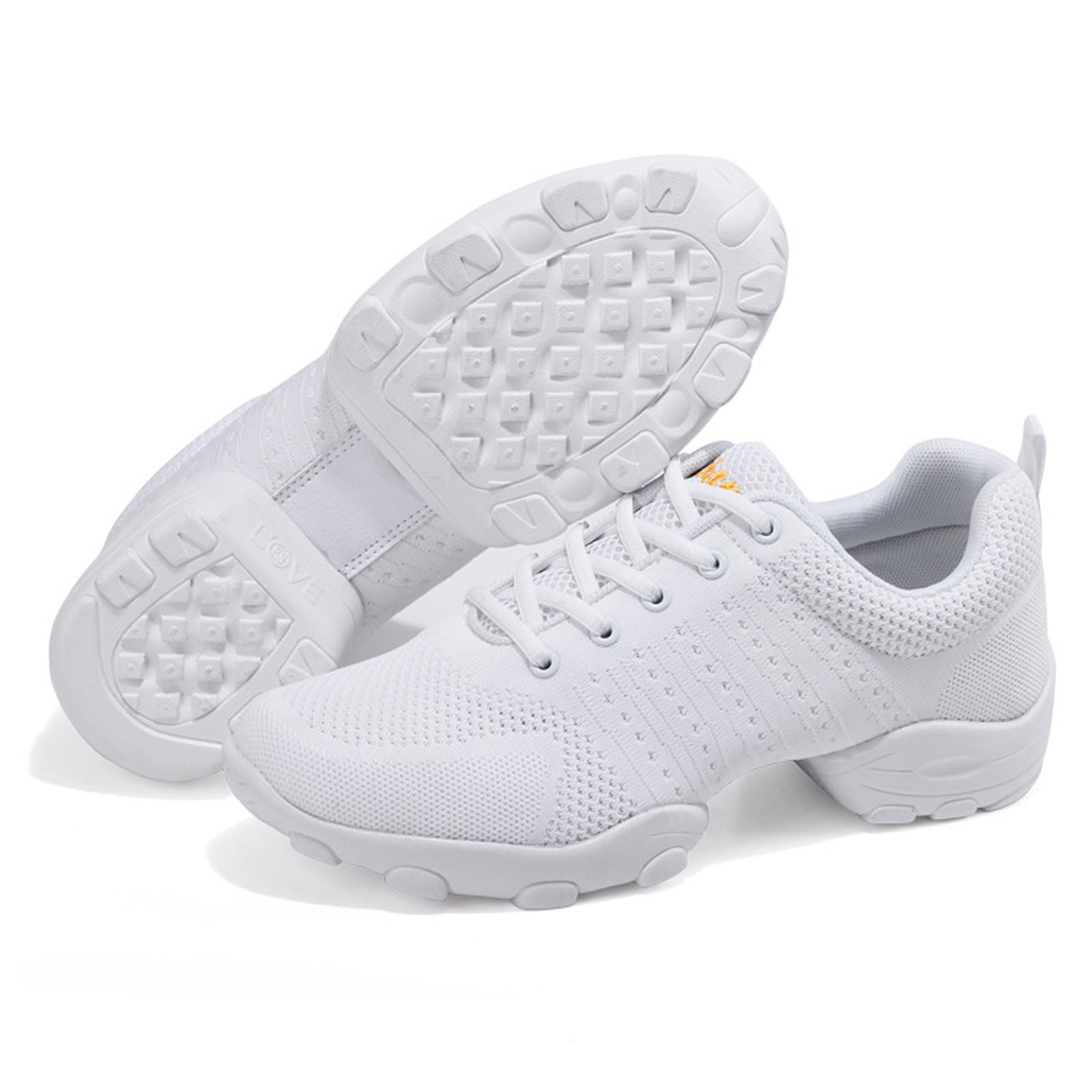 Scarpe da Ballo Latino Uomo,Scarpe da Ginnastica Ballo,Moderne Scarpe da Ballo Piattaforma,Scarpe da Danza a Camminare Sportive,Suola Divisa,Traspirante,per Jazz,Quadrata Danza