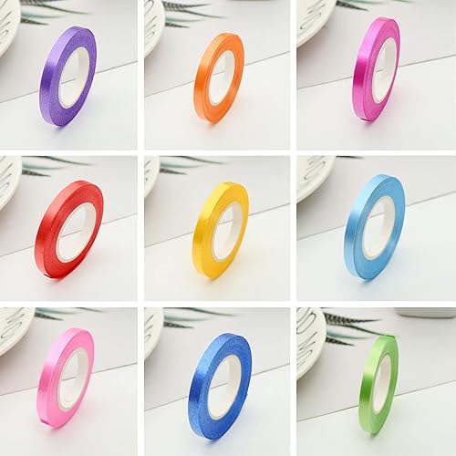 Miniatura 6 de WELTOKE 27 rollos de cinta rizadora de globos, cinta de envoltura de regalo para envolver, manualidades, bodas, fiestas, festivales, flores de