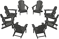 Vista 98 de WestinTrends Malibu - Juego de 2 sillas Adirondack plegables de polietileno para exteriores, color lima