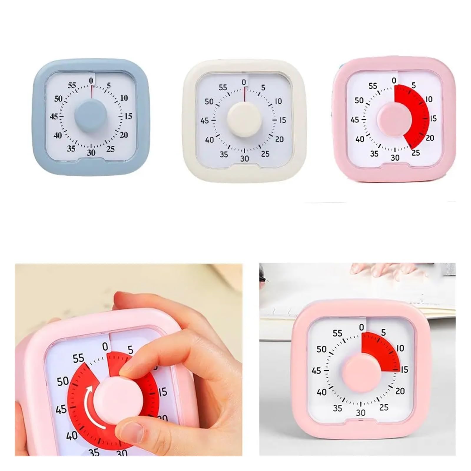 strumento per la gestione del tempo, Timer il conto alla rovescia, timer digitale, da cucina(Pink)