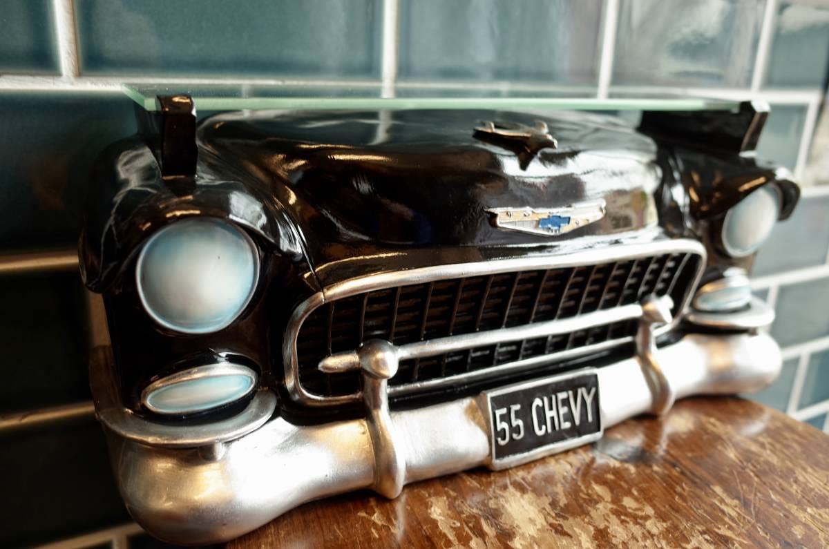 アメリカン雑貨・クラシックカーシェルフ ブラック 55CADDY GM工場正規 アメリカン雑貨・クラシックカーシェルフ ブラック 55CADDY GM