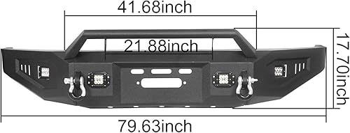 Miniatura 10 de Tundra parachoques delantero con placa de cabrestante para camioneta Toyota Tundra 2007 2008 2009 2010 2011 2012 2013