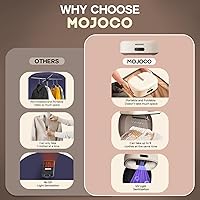 Vista 7 de MOJOCO Secadora de ropa portátil – Mini-secadora compacta para apartamentos, casas rodantes, viajes, pequeña máquina silenciosa de secado rápido
