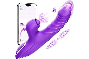 Sex Toy Rabbit Vibrator Thrusting Dildo for Women with Licking