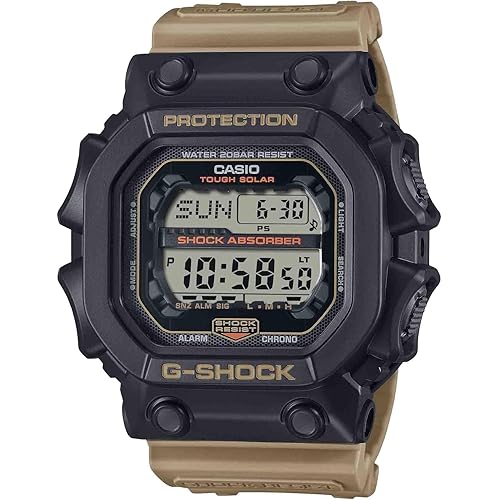 Casio G-Shock Utilitarian Beige & Black Resin 55mm Digital Watch GX-56TU-1A5CR