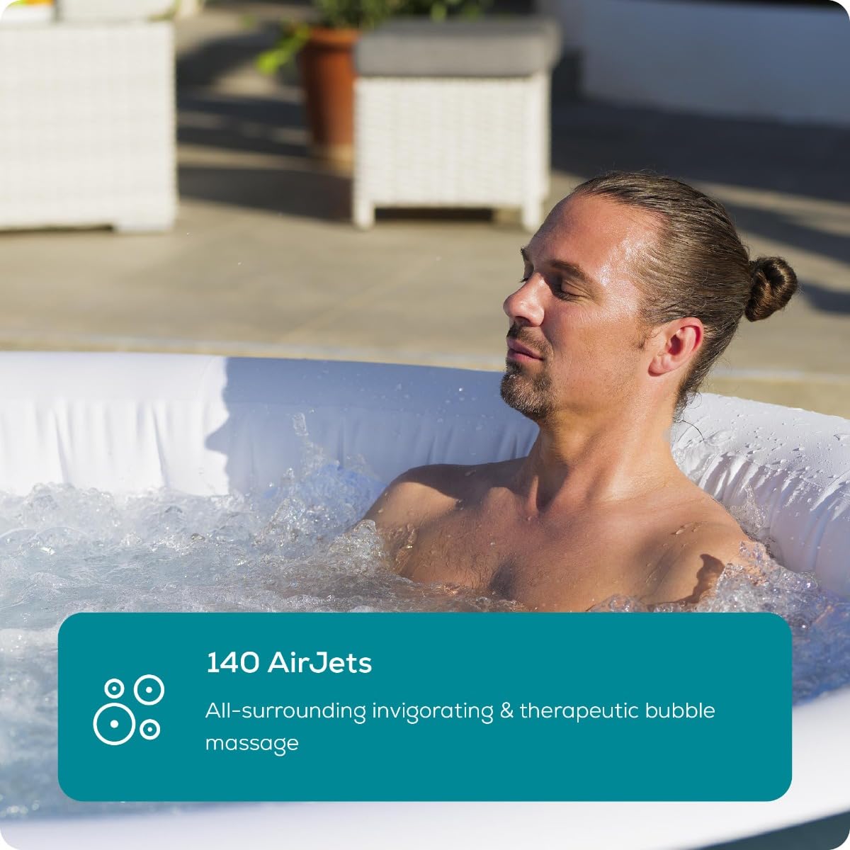 Lay-Z-Spa New York, 120 AirJet Massage System, 40% More Energy Efficient Hot Tub, Integrated EnergySense Liner, 6 Person — view 5