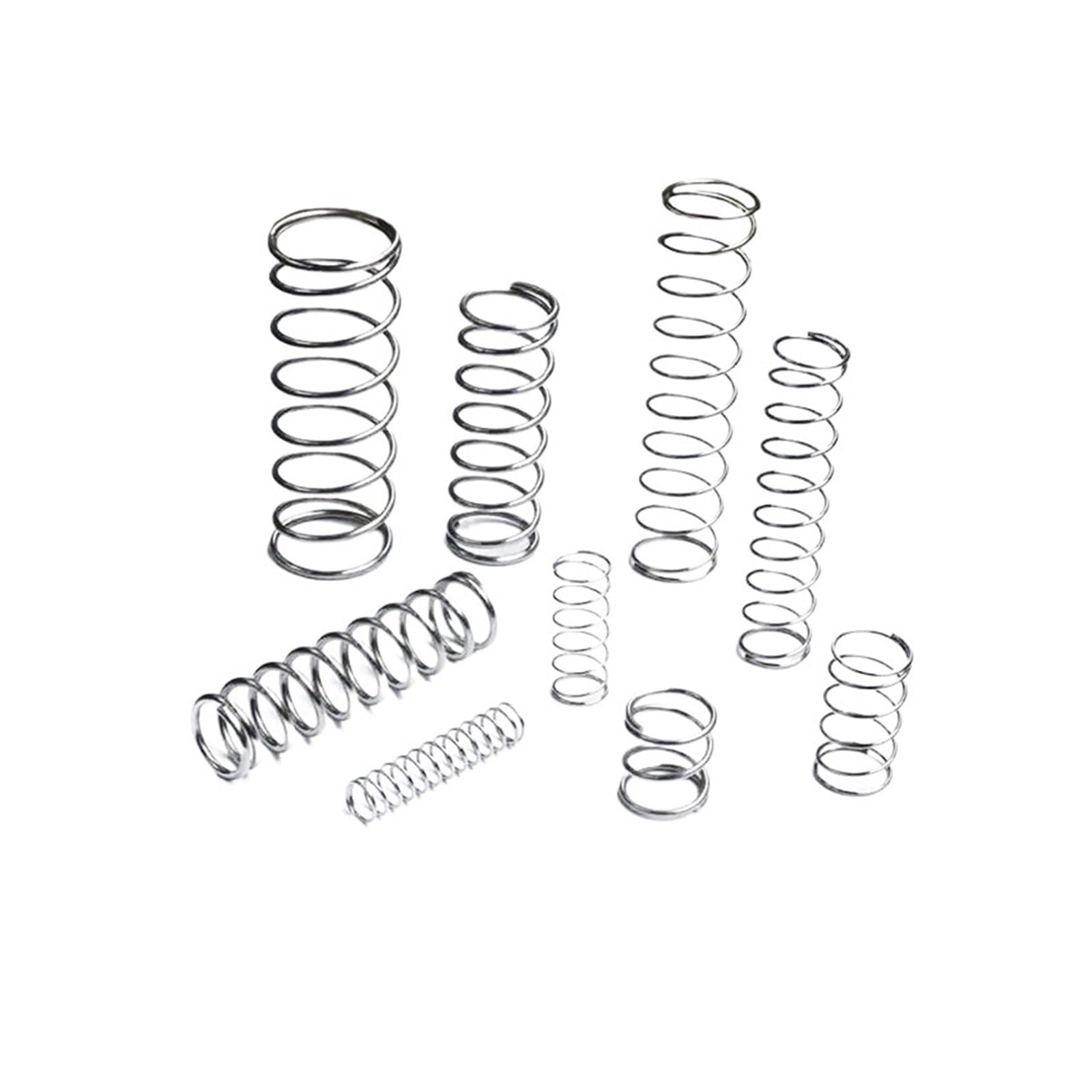 Ressort de tour Micro petit ressort de Compression en acier inoxydable, Lot de 0.4mm, diamètre extérieur 3/3.5/4/4.5/5/6/7/8/9/10mm, longueur 5mm à 50mm(10mm-0.4mm 20pcs,20mm)