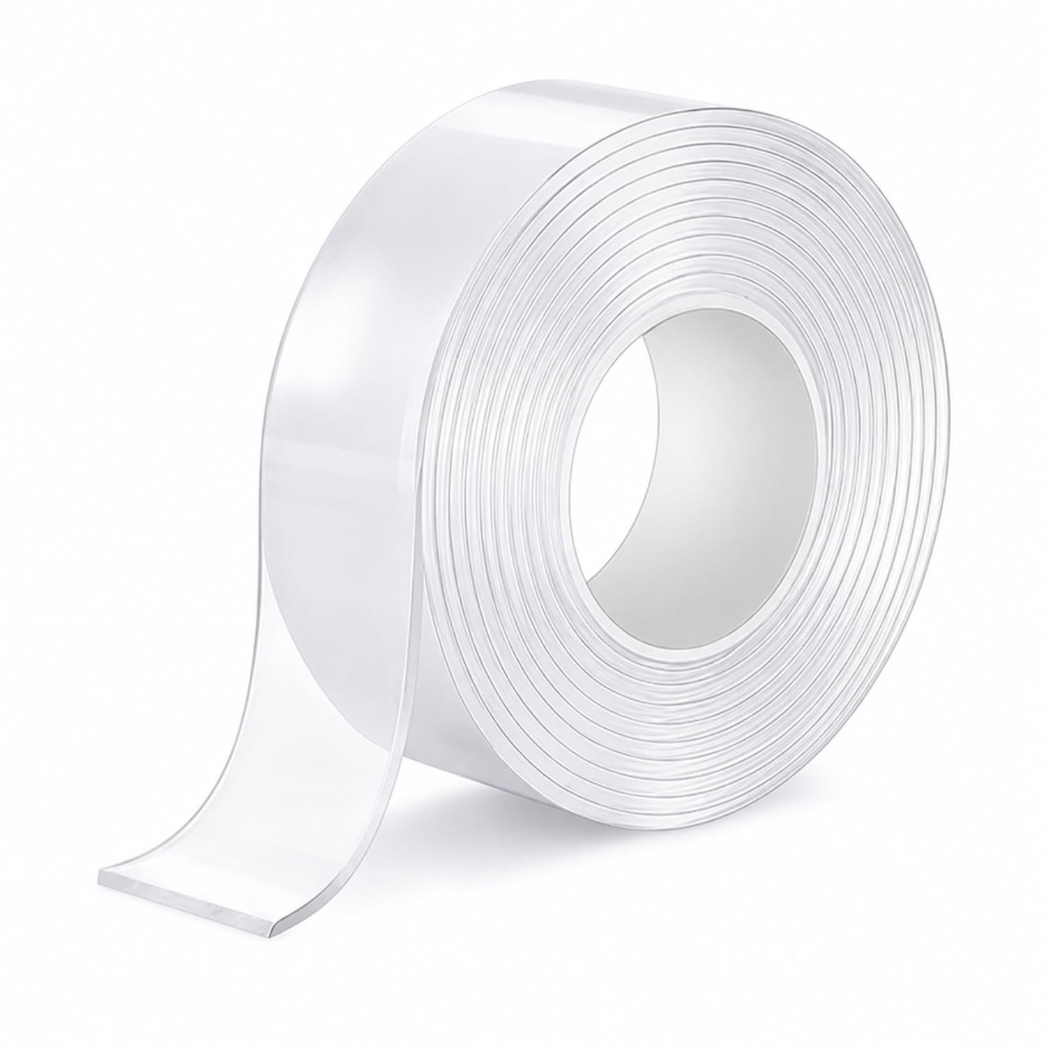 V3OHUB Double Sided Nano Tape Heavy Duty (3m x 3cm x 2mm) Clear Mounting Tape, Washable Reusable Adhesive Tape for Picture Hanging, Wall Decor, Carpet Fixing, Posters & Hooks