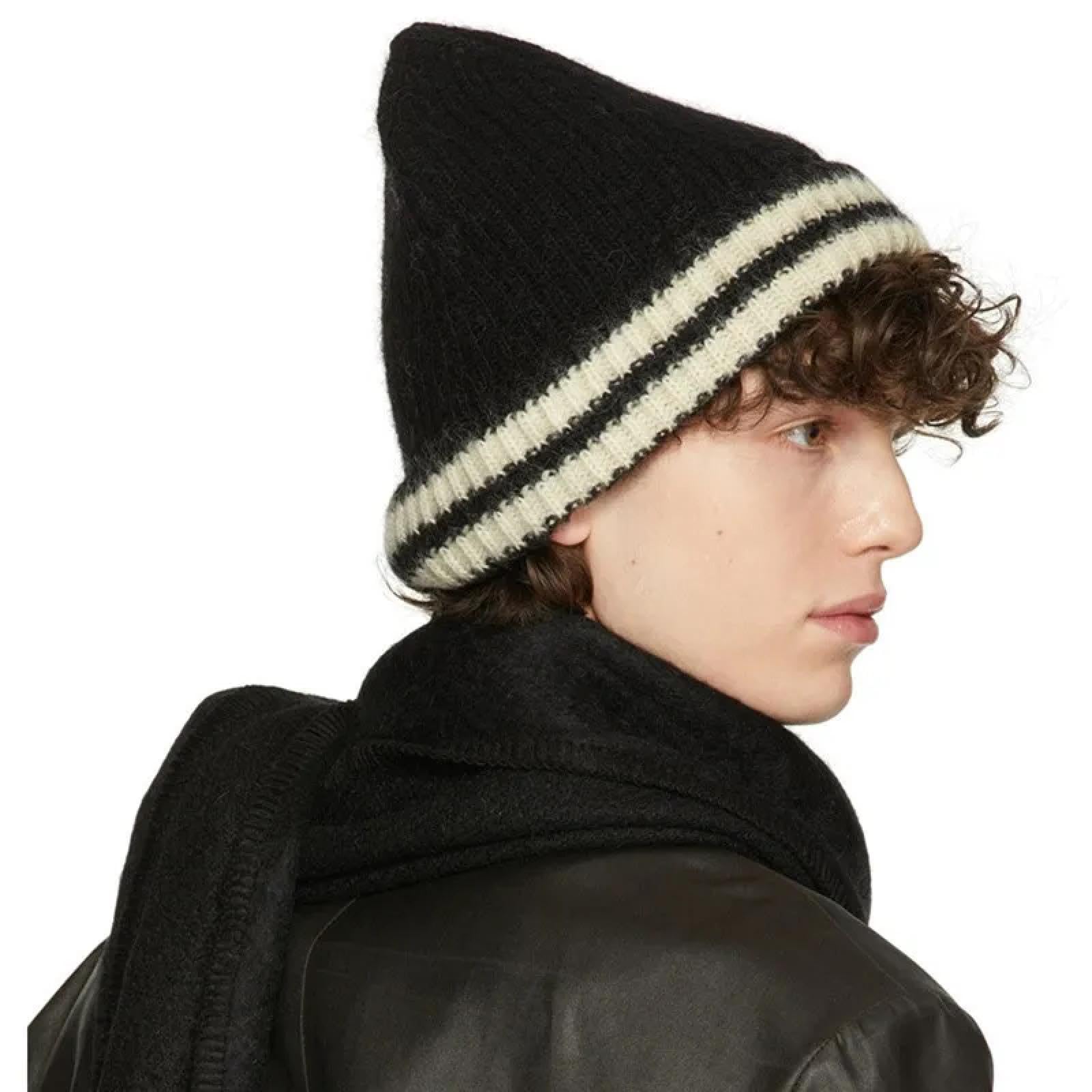 Czapki Czapki Skullies Czapki Beanie Miękkie Proste Paski Akrylowe Dzianinowe Czapki dla Mężczyzn Kobiet Dorosłych Zimowe Ciepłe Czapki Skullies Solidna Elastyczna Kobieca Czapka Dzianinowa