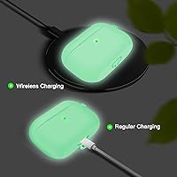 Vista 729 de Funda para AirPods Pro con kit de limpieza, funda de silicona suave para Apple AirPod Pro de 1ª/2ª generación, accesorios de funda AirPods Pro/Pro 2