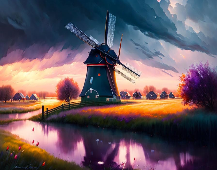 Toile 58x90 cm SERENDIPITP Pays-Bas Storm Grand Poster sans Cadre