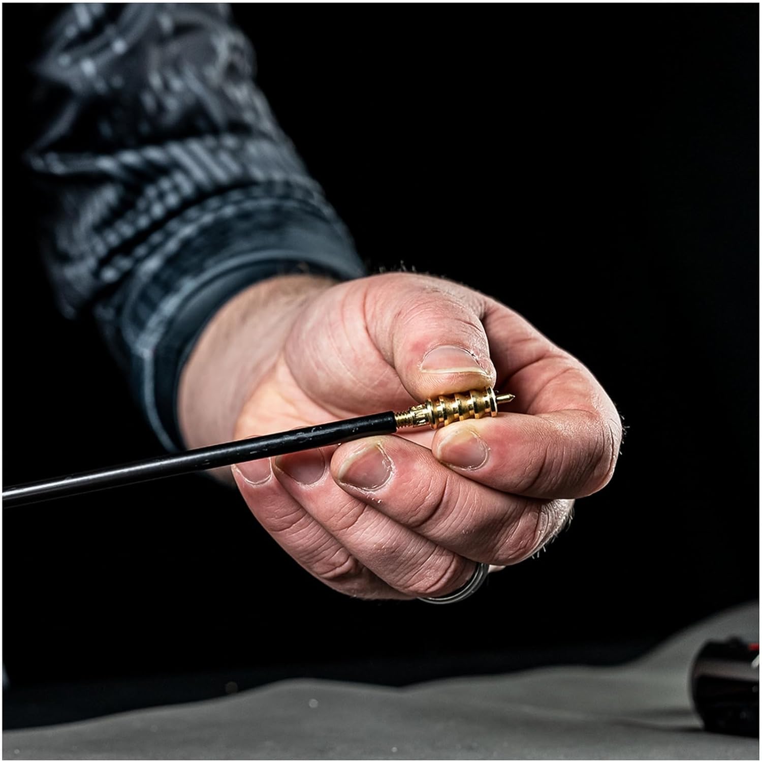 Otis Pistol Cleaning Rod (11", Swivel Handle, Stainless Coated)