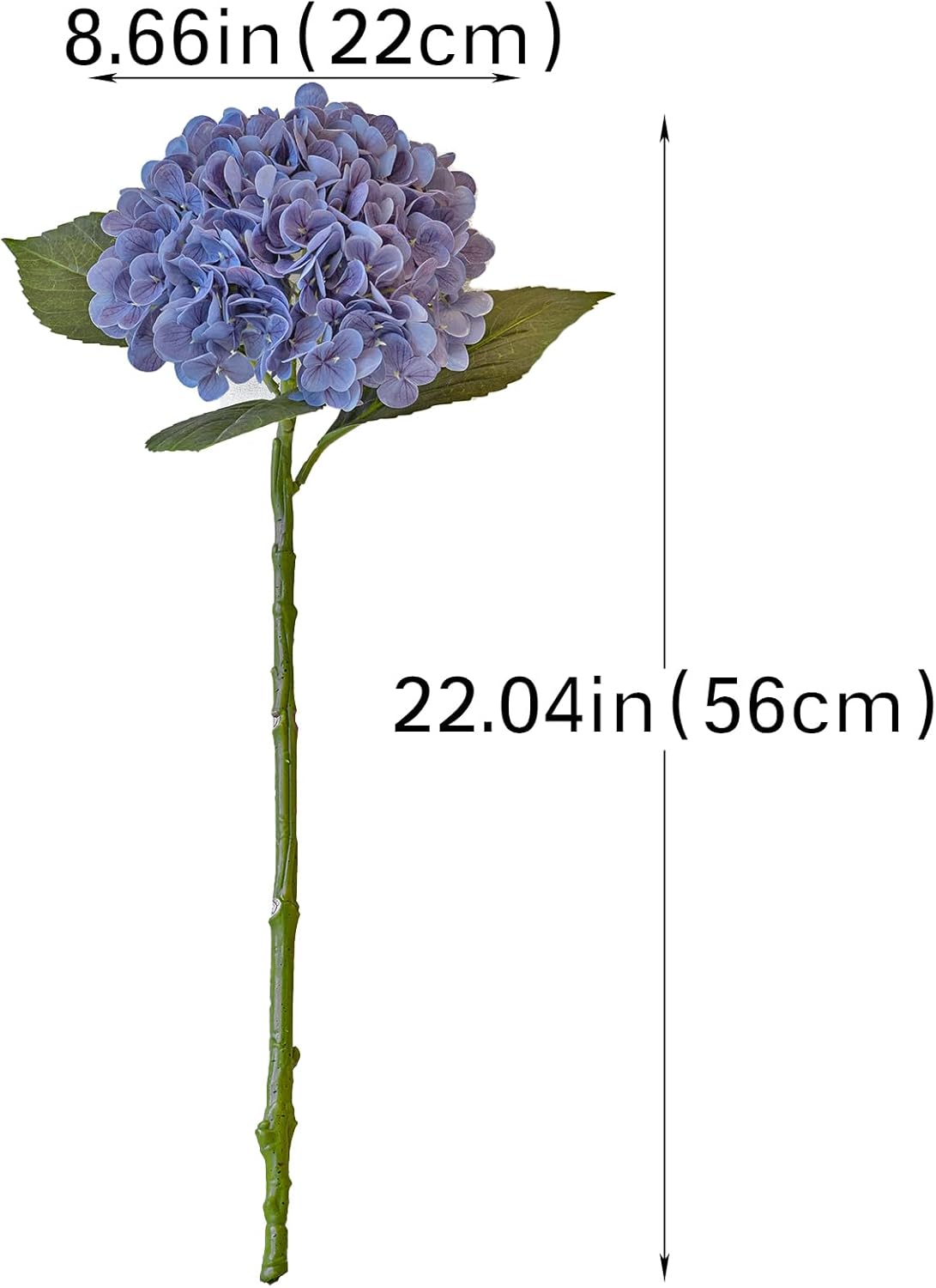 3Pcs 22 inch Lifelike Artificial Hydrangea, 3 Light Purple Large Flowers Artificial Flowers Dry Flowers Outdoor Wedding Christmas Office Family Party Living Room Table Deco - Image 2