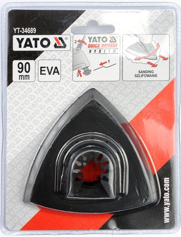 YATO YT-34689 Triangular EVA Sanding Pad for Swinging Multi-Tool