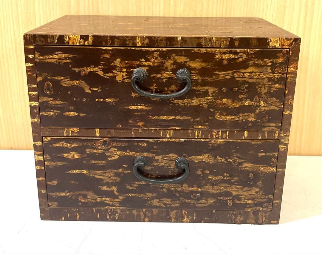 Amazon.co.jp: K988 樺細工 桜皮細工 小引き出し 小箪笥 木製 伝統工芸