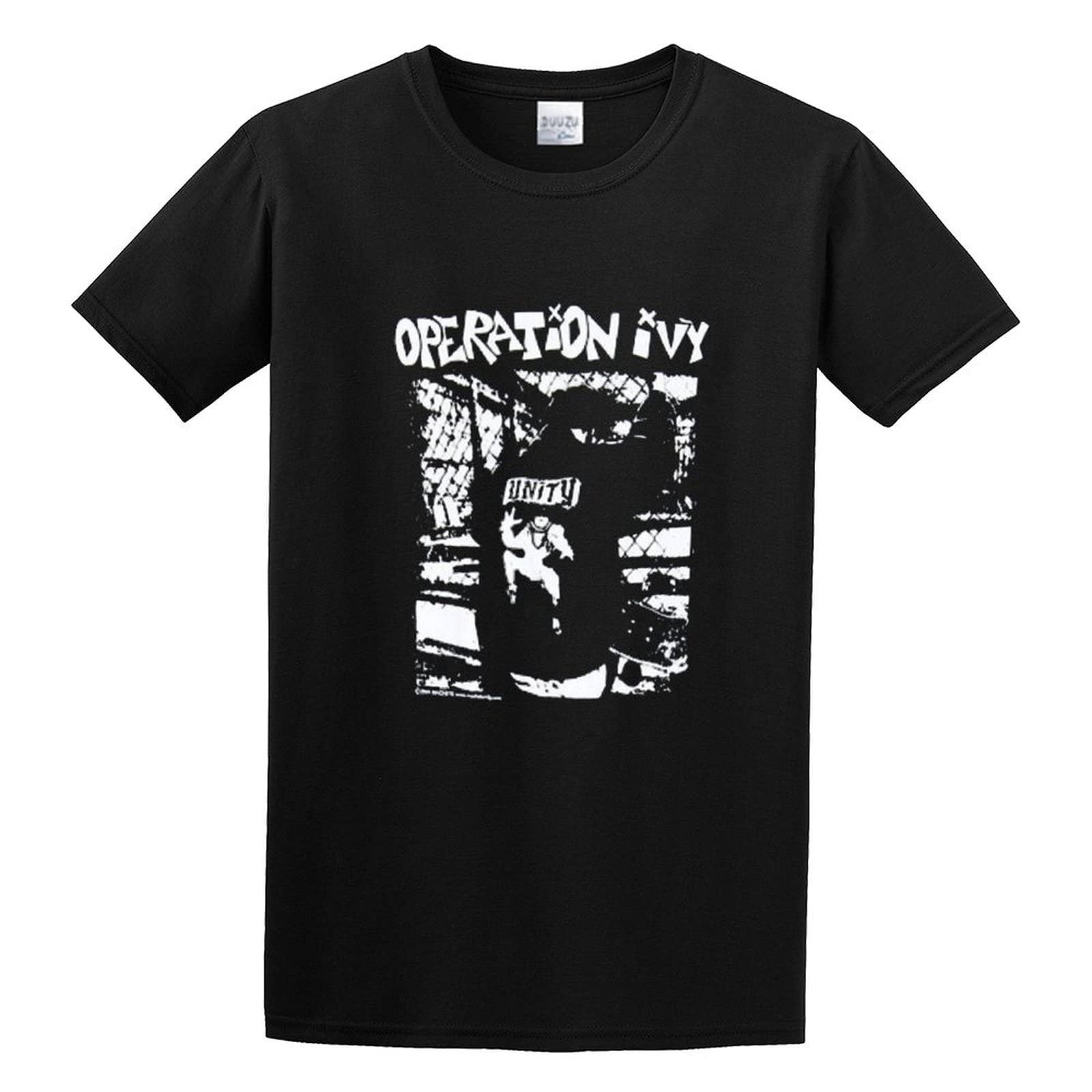 SAFETY LOCK Operation Ivy Unity T-Shirt Funny Top Tee Graphic Mens Short-Sleeve BlackL