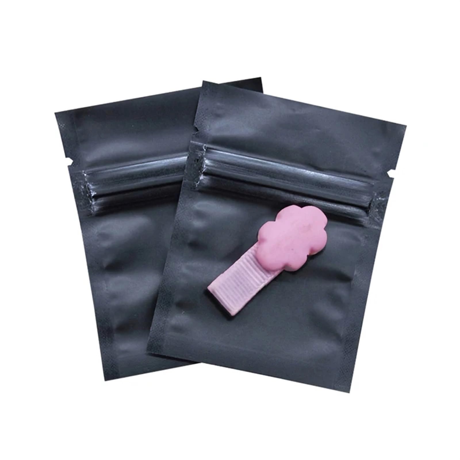 sacchetti con chiusura a zip, Confezione da 100 sacchetti con chiusura piatta multicolore, diverse misure(Blue Zip Bags,8x12cm)