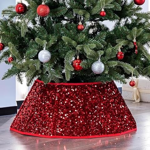Taylor & Brown Sequin Christmas Tree Skirt Cover