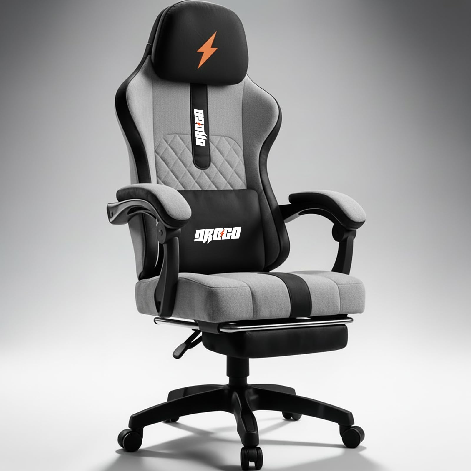 DROGO Comformax Ergonomic Gaming Chair, Grey - Image 1