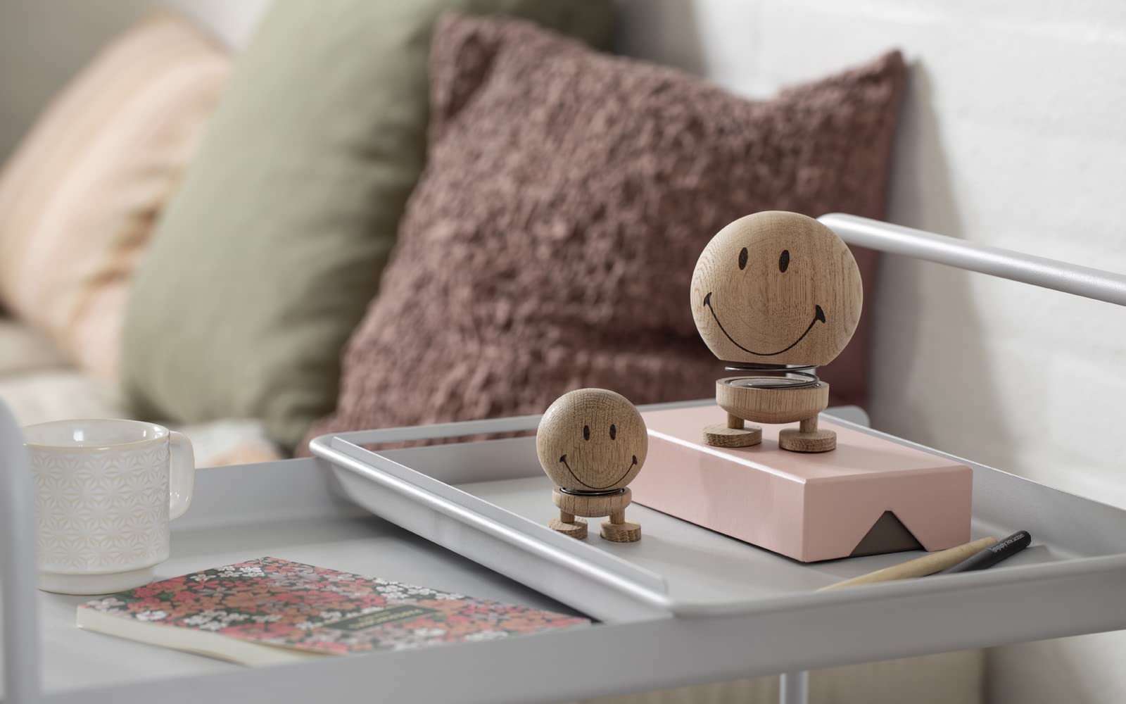 Hoptimist Smiley 7.4 x 8.5 x 9.5 cm M Oak Raw, Raw Oak - Image 2