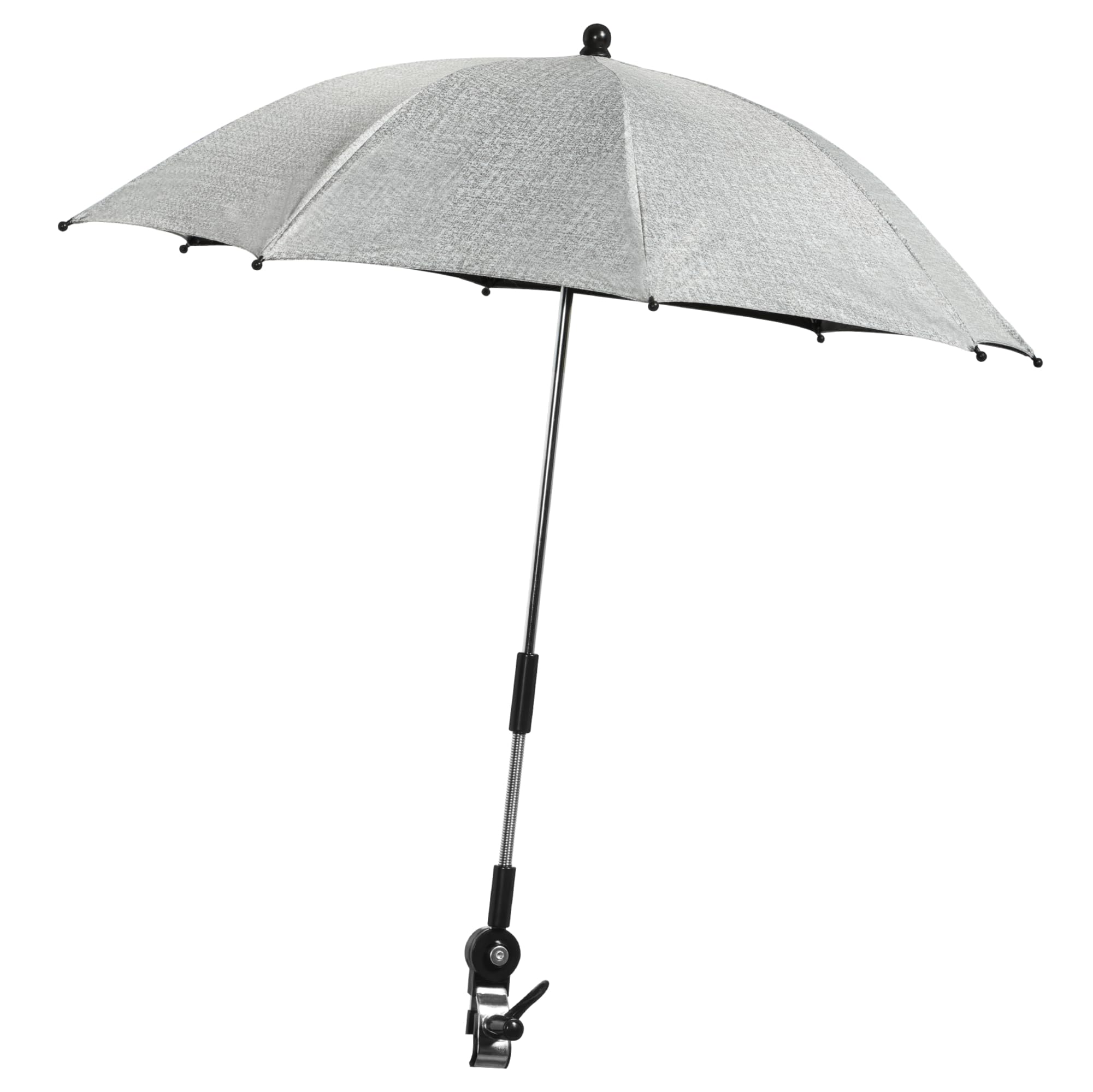 JEMIDI Sombrilla Silla Playa - Sombrilla Playa Plegable UV 50+ con Soporte para Tumbona Balcón Terraza - Sombrillas para Patio con Gancho - Parasol para Silla de Playa - Negro