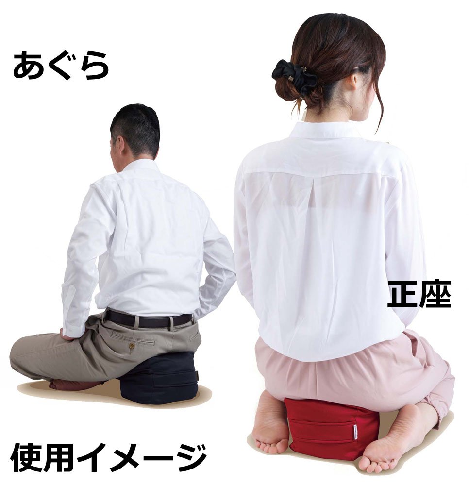 Amazon.co.jp: 正座用クッション 「 YOUZA(R) (腰座) 」 レッド 