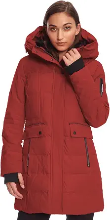 ALPINE NORTH Kootney Women’s Vegan Down Mid-Length Parka – Insulated, Water-Resistant Winter Coat with Hood