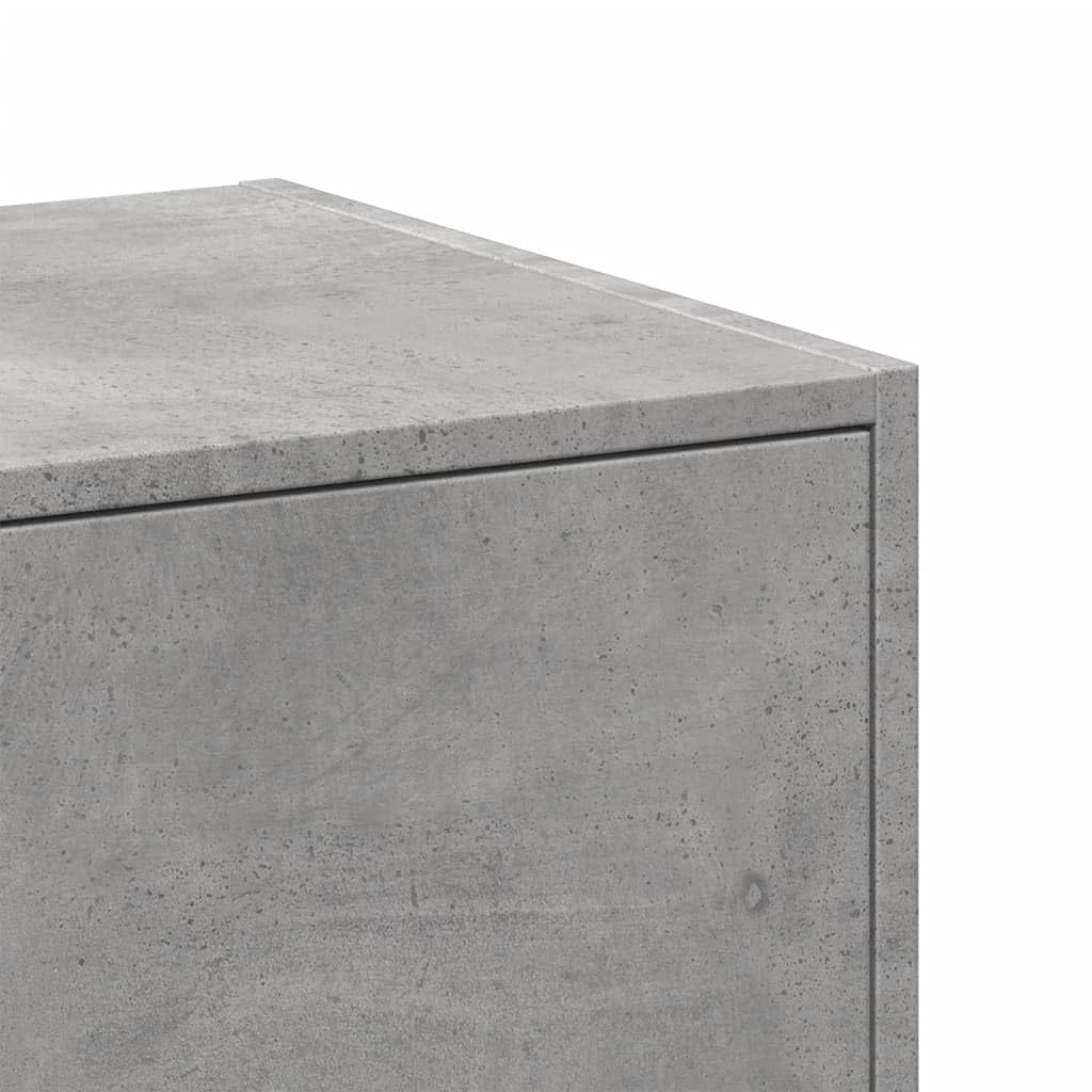 vidaXL Apothekenschrank, betongrau, 30 x 41 x 174,5 cm, Spanplatte, Apothekenschrank, Apothekenmöbel, Schrank mit Schubladen für Apotheken