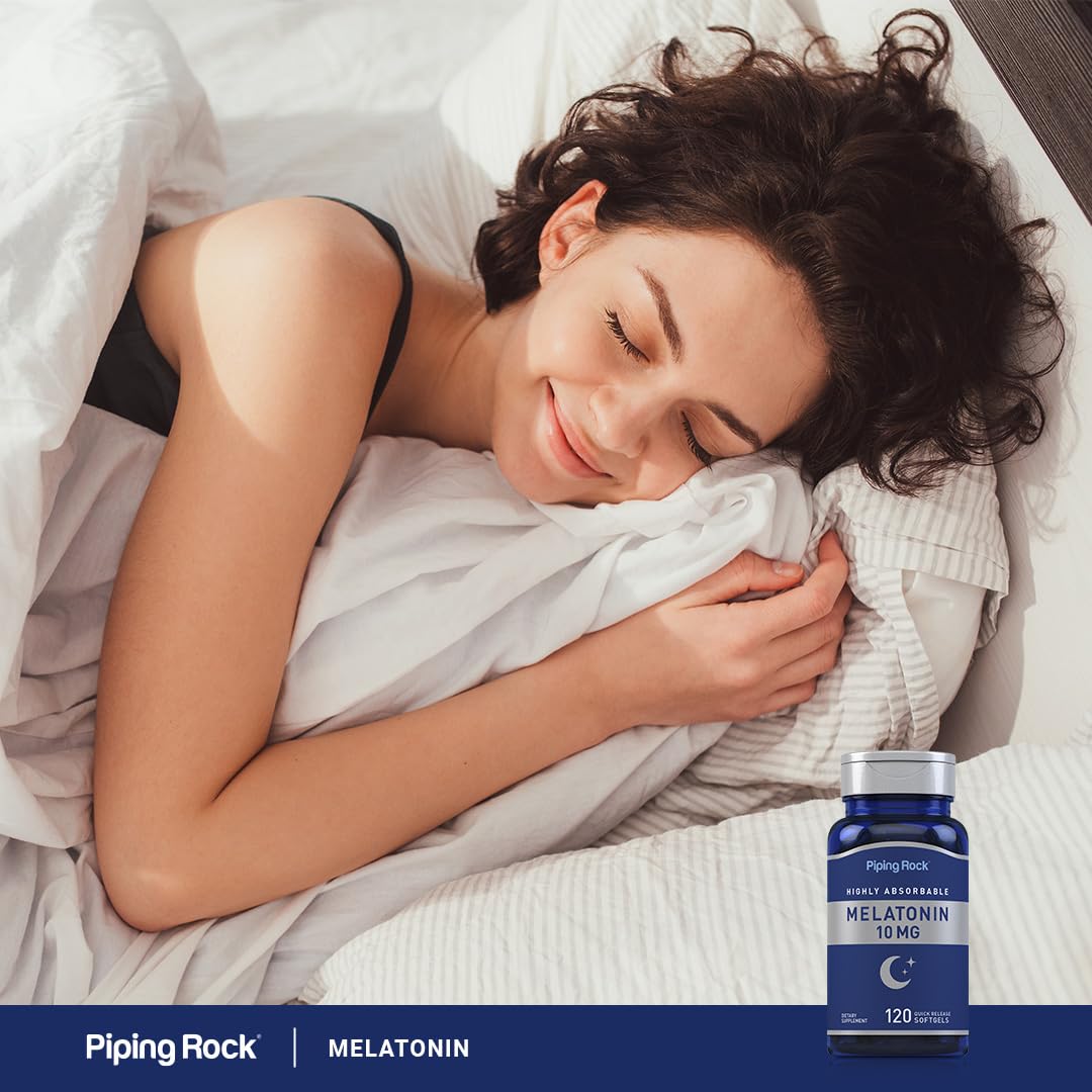 Piping Rock Melatonin 10mg | 120 Softgel Capsules — Amazon image 6