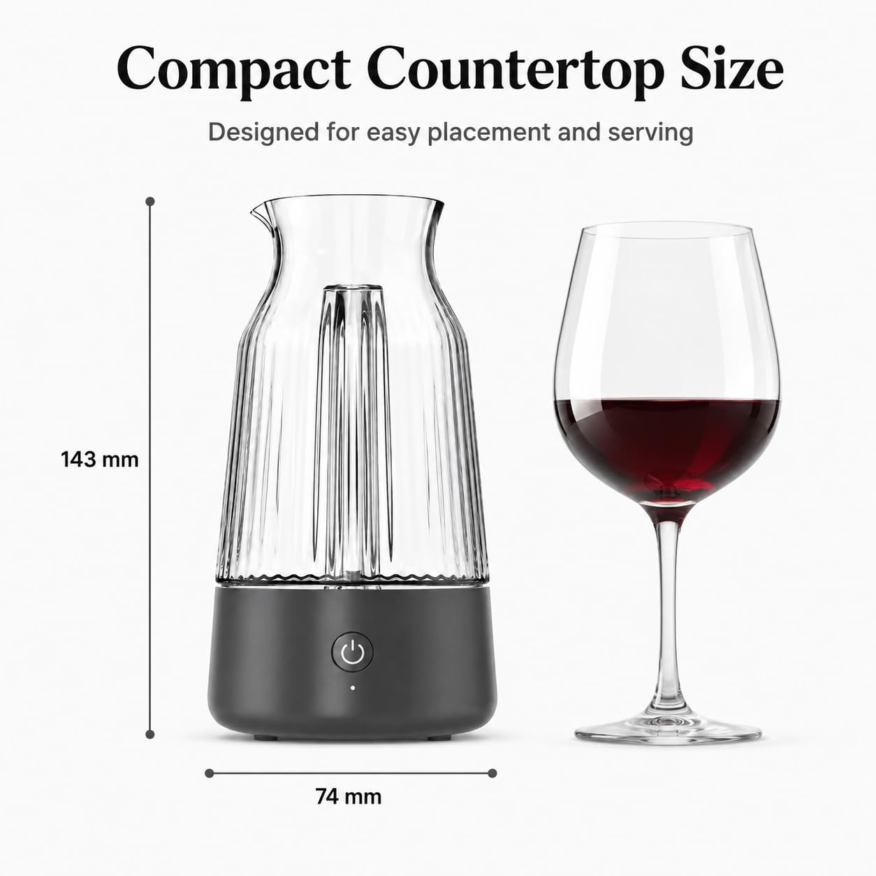 Aérateur de vin électrique, bec verseur 30 secondes, sac de transport