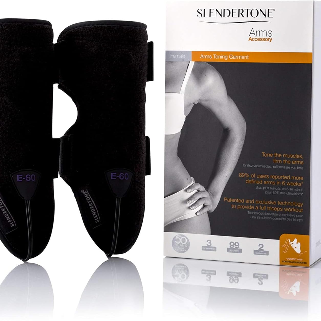 Slendertone Damen Abs7 Full Female Toning Pack, Schwarz, 69-119 cm, 27-47 cm, 34-40