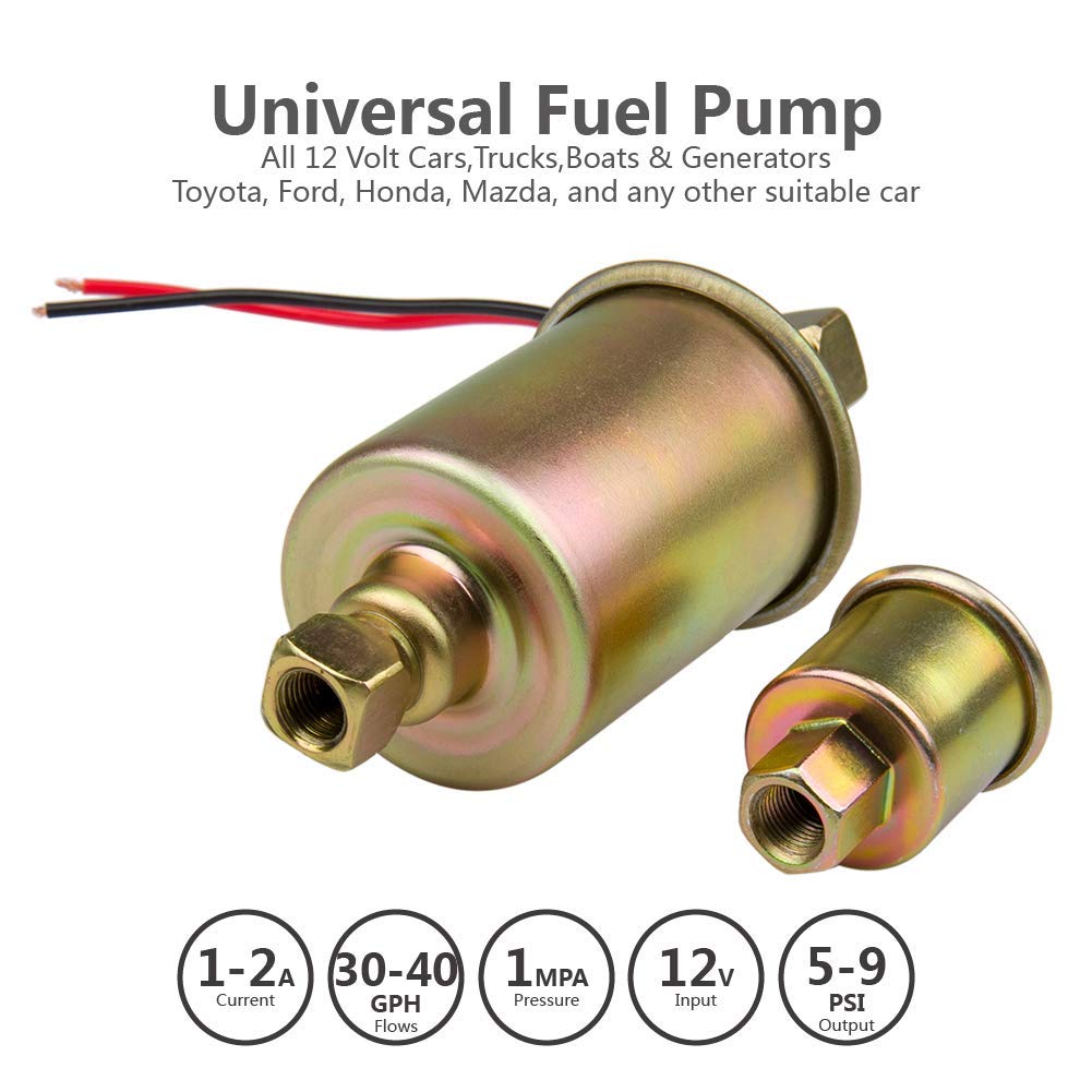 CarBole 12v Universal Electric Fuel Pump 59 PSI 30GPH