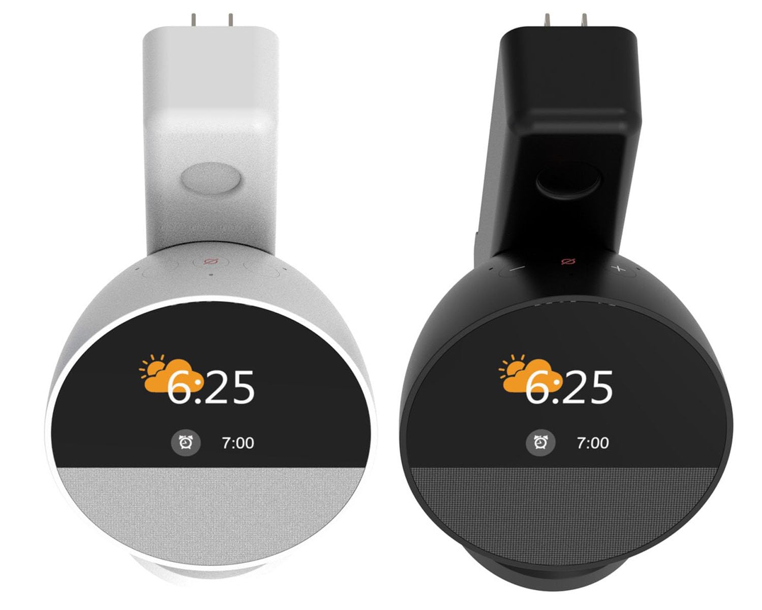 ELLENNE SUPPORTO DA MURO PER ALEXA ECHO SPOT 2024 DA PARETE NERO | SUPPORTO DA MURO PER ALEXA ECHO SPOT 2024 DA PARETE - SALVASPAZIO NASCONDERE CAVI - SENZA VITI - NERO