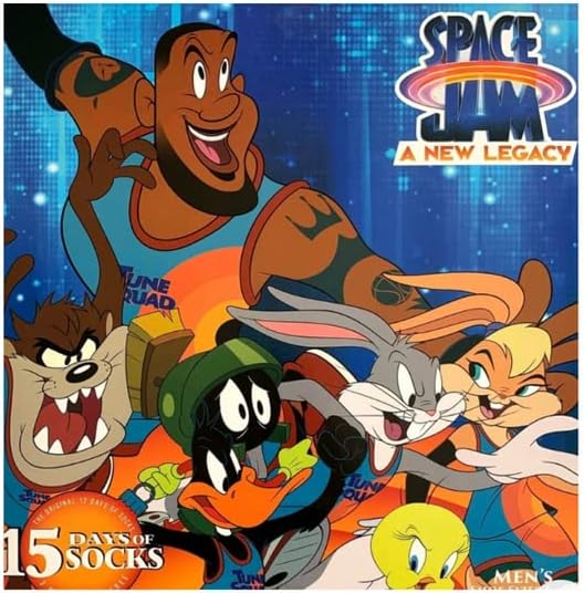 Mens Space Jam15 Days of Socks Advent Calendar shoe size 6/12 Multicolor 9888