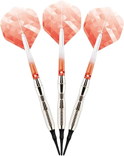 Miniatura 5 de Juego de 3 dardos de punta de plástico, no es fácil de romper y doblar profesión, 0.60 oz, dardos eléctricos de punta suave con eje de aluminio,