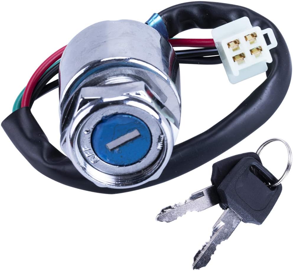 4 Wire Pin Key Ignition Switch for Go Kart ATV Quad Dirt Bike Scooter Motorcycle