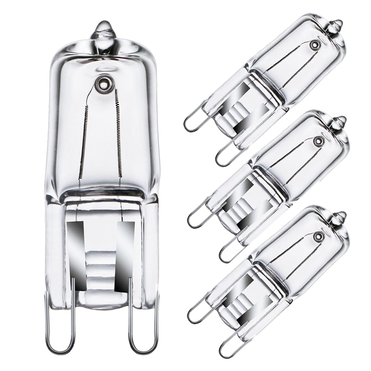 GMY 4 Stück G9 230V 28W, Halogen Ofenbirnen G9 Oven Lampe Für Backofen, Deckenleuchten, Leuchter, Wandlampe