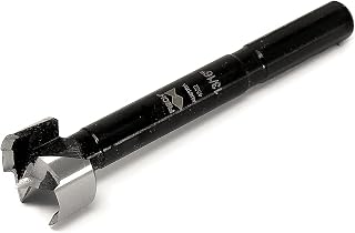 Fisch Black Shark Forged Steel Forstner Drill Bit for Woodworking, Precision Wave Design, Clean Cuts in Hardwoods, MDF, and Plywood, FSA-381037, Made in Austria (13/16 inches)