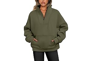 Trendy Queen Quarter-Zip Ugly Green Christmas Sweater