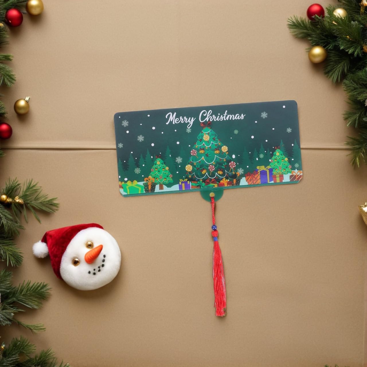 Angoily 12 Unidades De Regalos De Dinero De Navidad, Tarjeta 10 Compartimentos, Sobres De Dinero De Navidad Para Efectivo Para Familia, Fiestas Navideñas, Organizador De Efectivo Verde