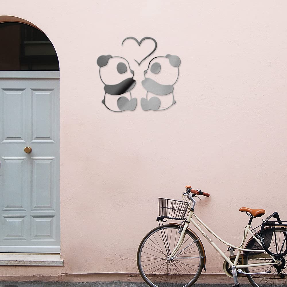 Amazon.com - Transparent Decal Stickers of Panda Love (Metallic