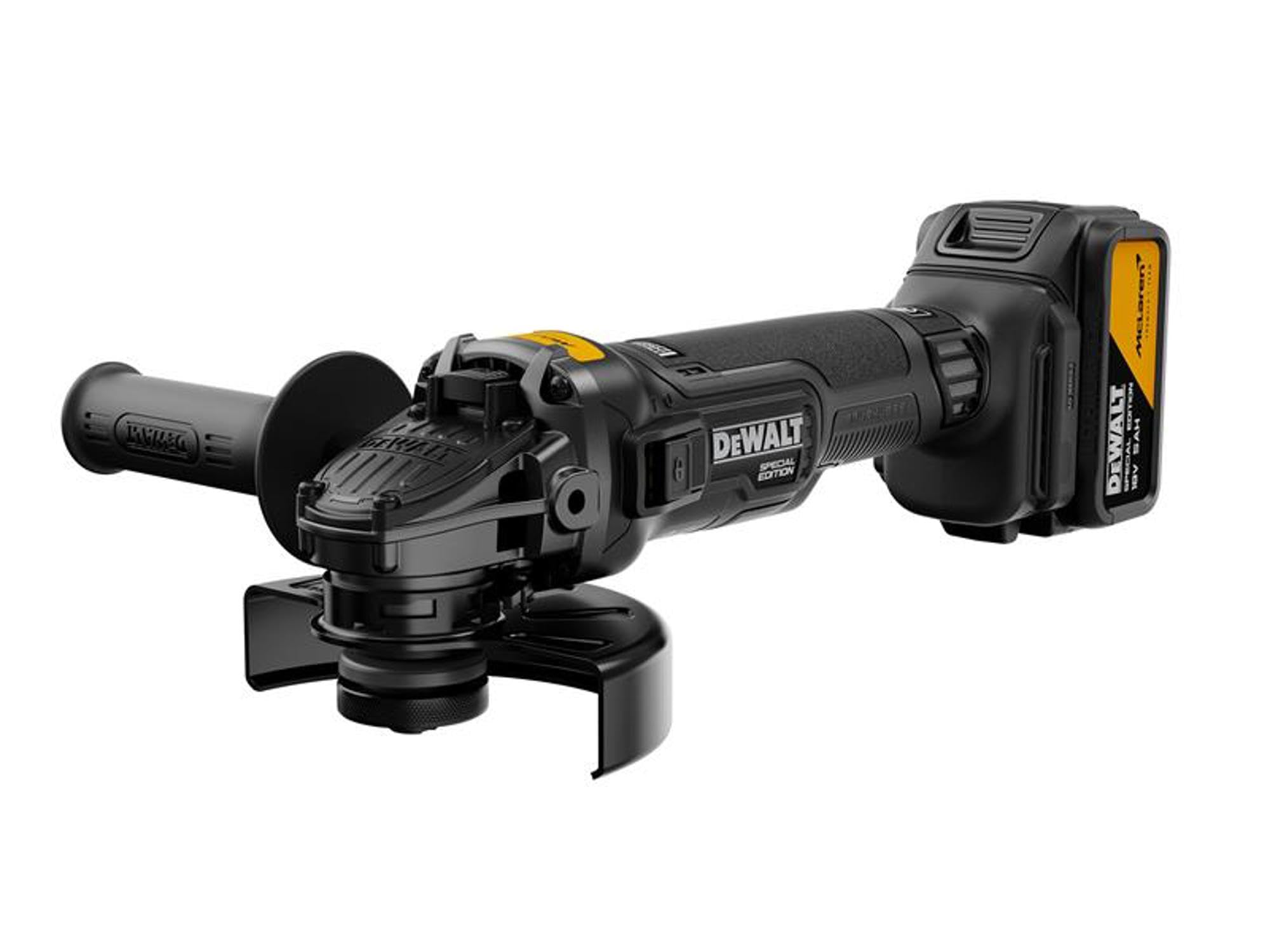 DeWALT MCLAREN DCG45MP1T 18v SPECIAL EDITION 5"" BRUSHLESS ANGLE GRINDER 1 X 5AH