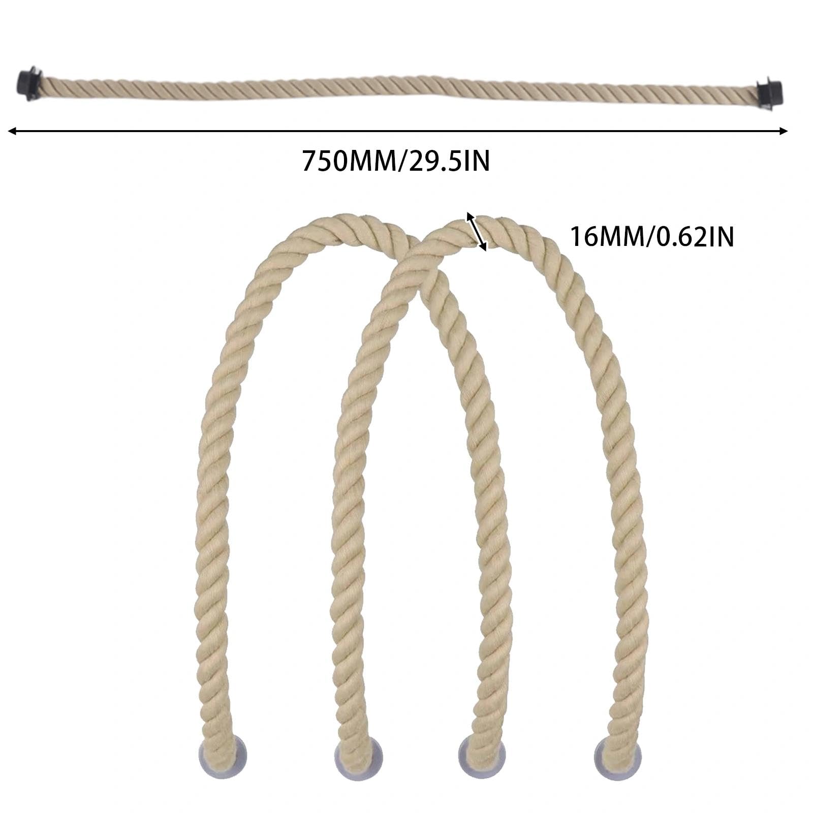 2 Pezzi Manici O Bag, Manici per Borse, Manici Lunghi in Corda, Ricambi per Borse da Spiaggia, Accessori O Bag Compatibili con Tutti i Modelli, 70 cm, Ideale per Fai da Te Donna.(Beige)