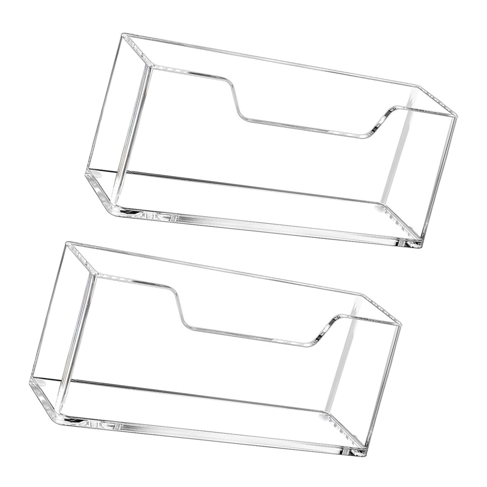 Sisyeuo Transparency Towel Stand for Dining Room Space Saving Countertops Napkin Rack Guest Towel Display Organiser Modern Napkin Stand for Dining Room