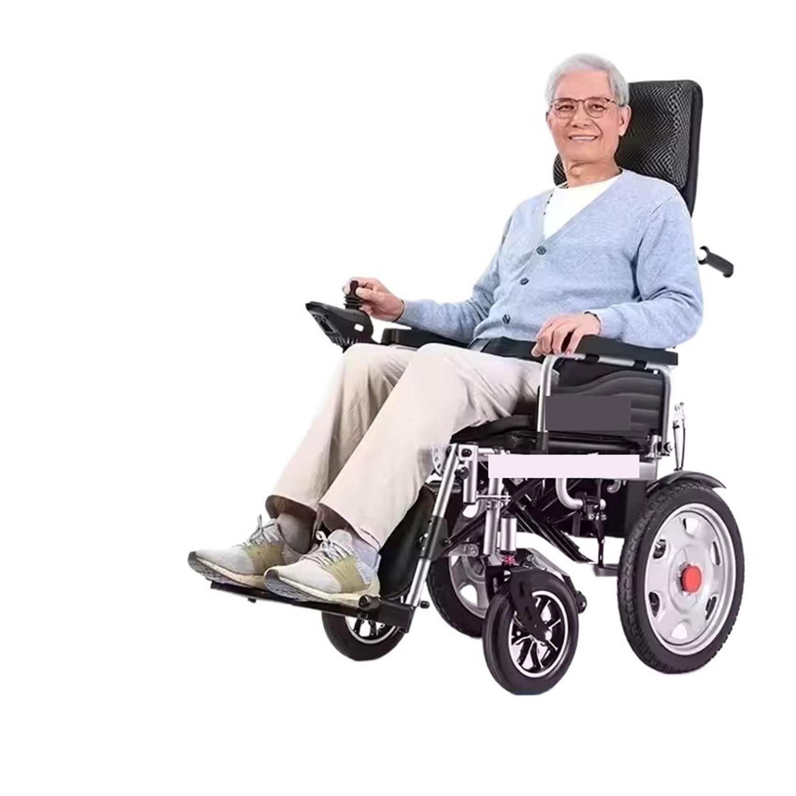Sedia A Rotelle Elettrica Scooter For Mobilità A Quattro Ruote Pieghevole Completamente Automatico Intelligente For Anziani For Disabili Mobilità Confortevole Fluida