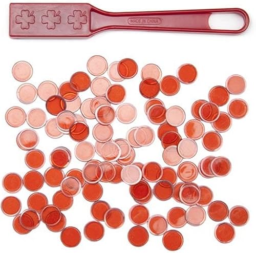 Royal Bingo Supplies - Varita de bingo magnética con 100 fichas de metálicas de bingo