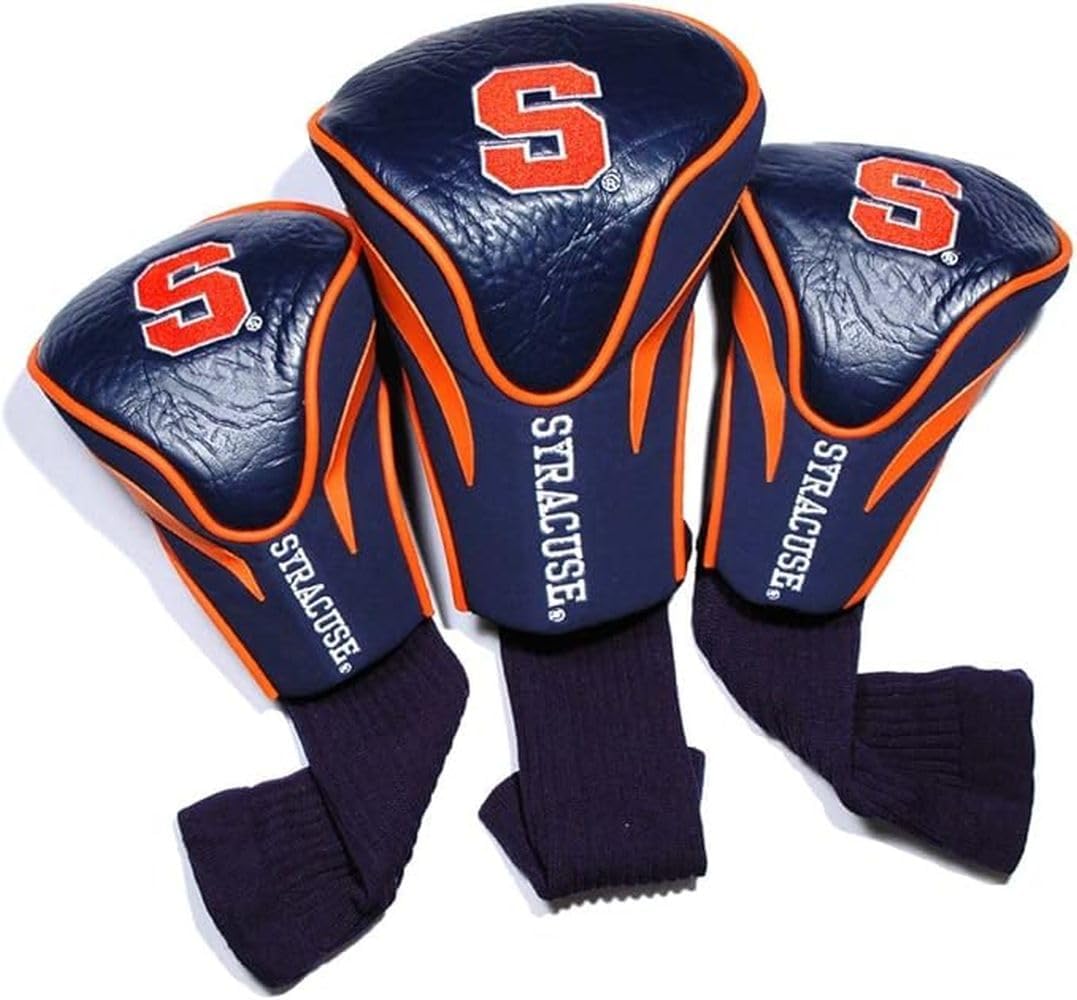 Team Golf NCAA Golf Headcovers, Syracuse (Pack of 3)