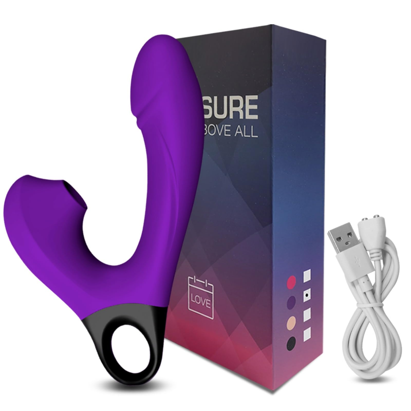 Vibromasseur Double Sens Stimulation Clitoris Et Corps - 10 Vitesses - Neuf