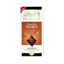 Lindt Excellence Tavoletta di Cioccolato Fondente con Cialda Friabile, Formato 100g